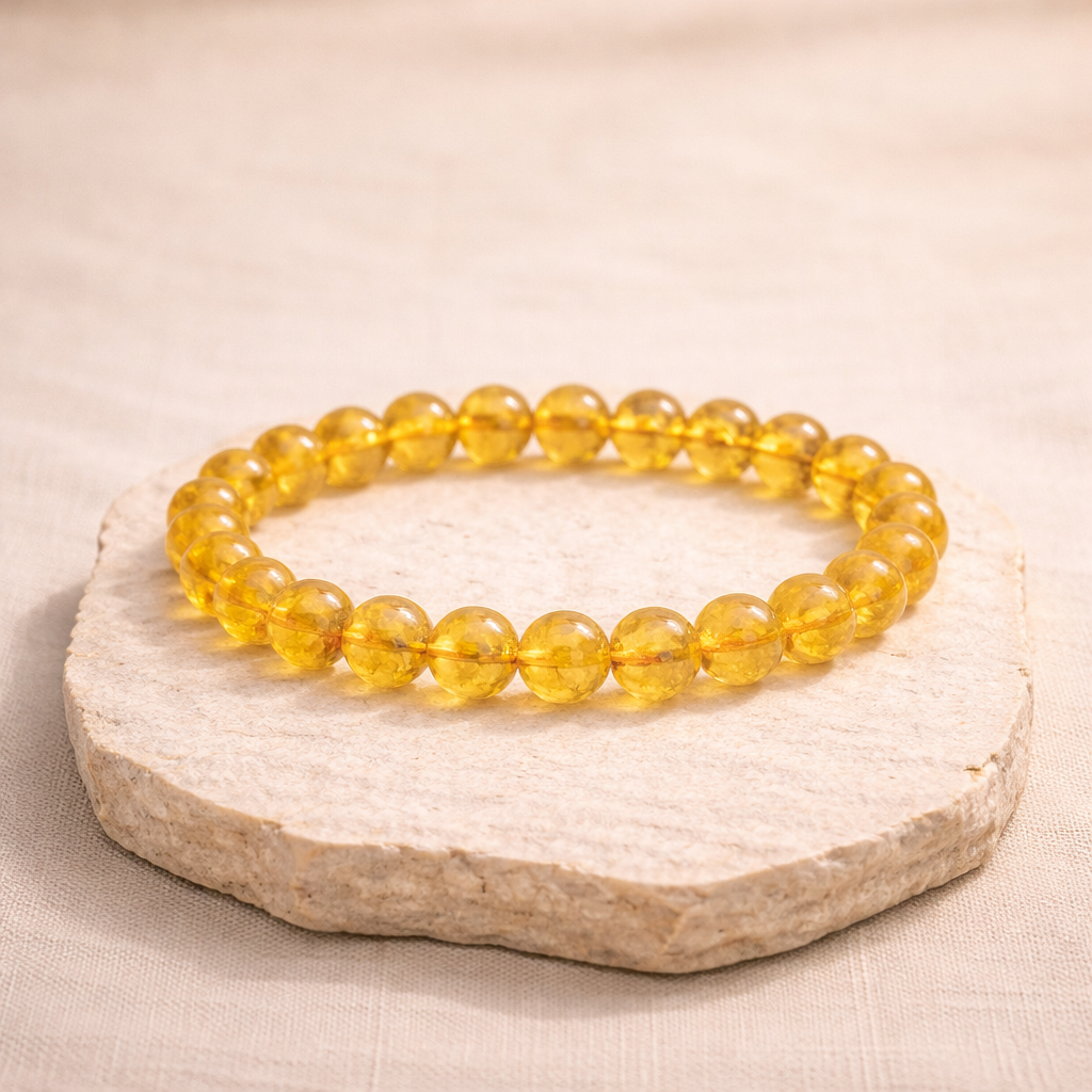 Citrine Crystal Bracelet for Wealth & Abundance