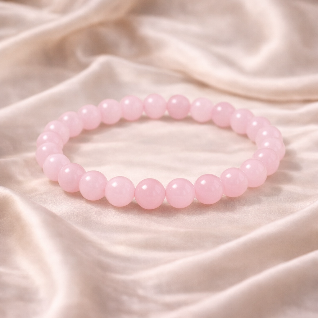 Rose Quartz Crystal Bracelet for Love & Emotional Healing