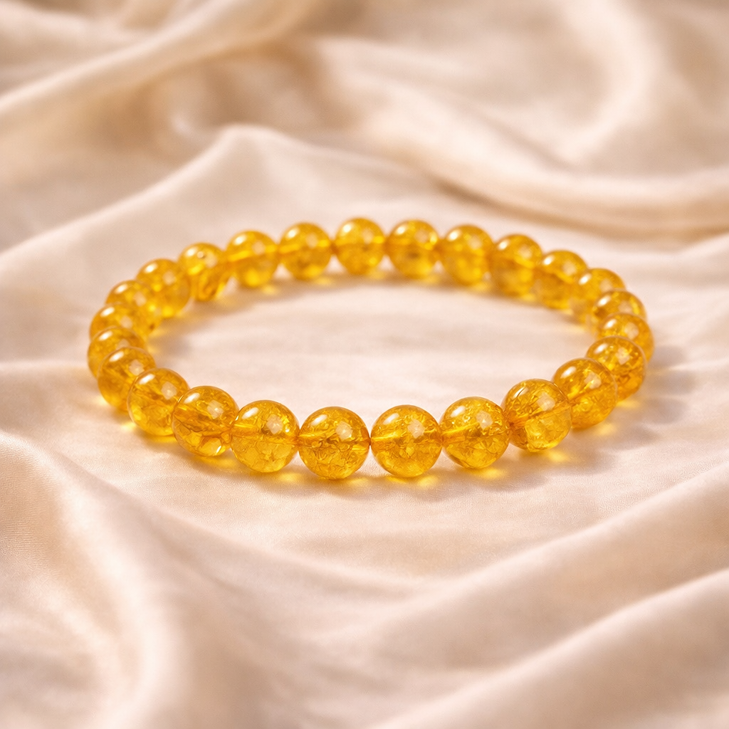 Citrine Crystal Bracelet for Wealth & Abundance