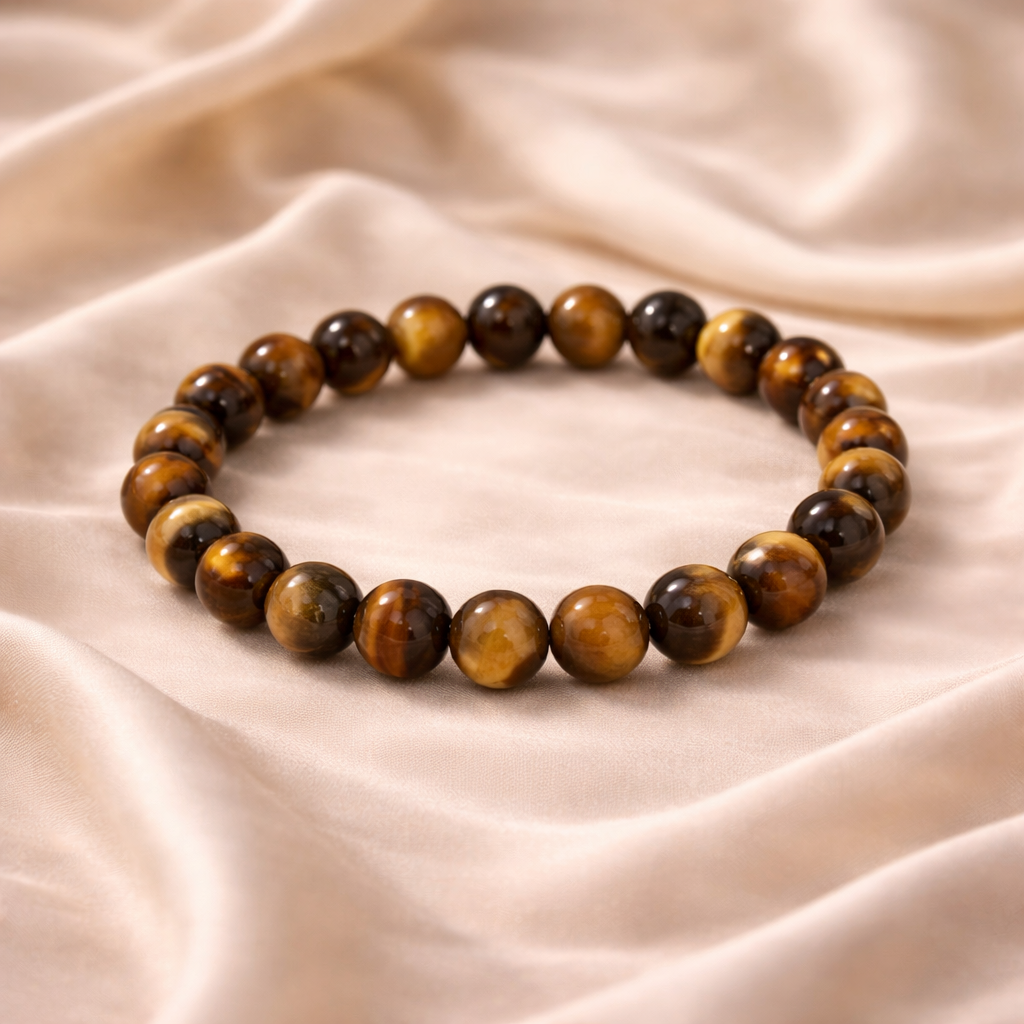 Tiger Eye Crystal Bracelet for Confidence & Protection